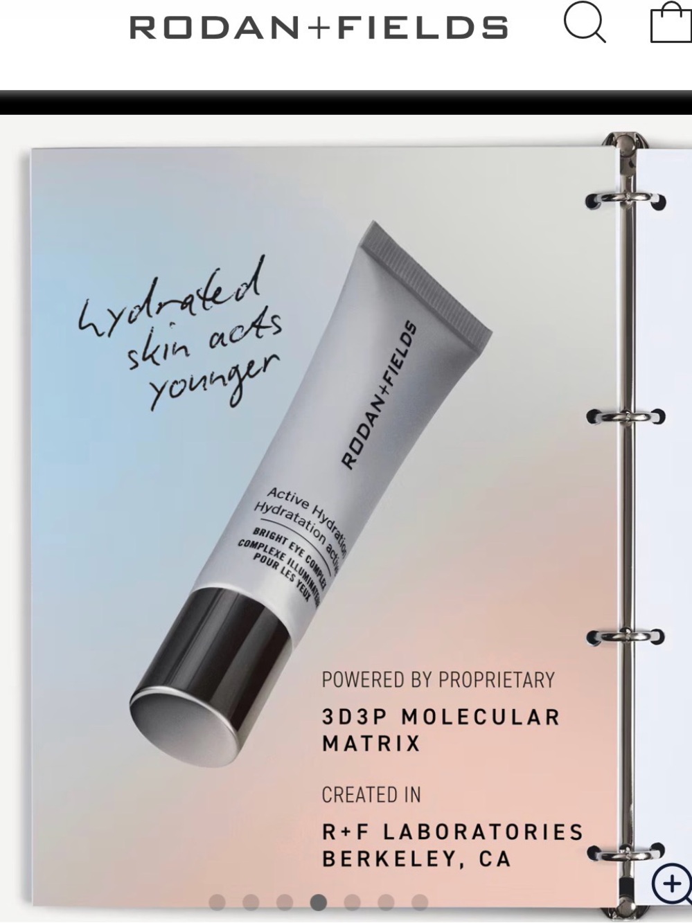 Rodan + Fields Active Hydration Eye Complex — Silver Tube